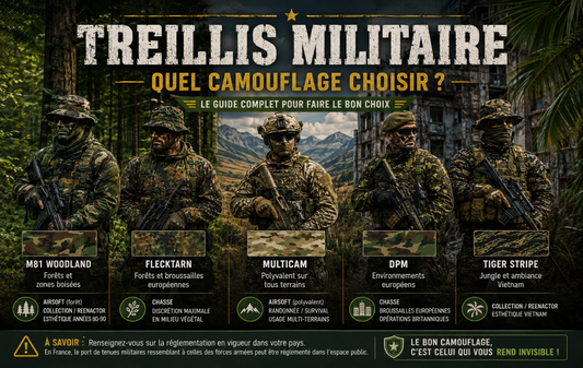 Treillis militaire : quel camouflage choisir ?
