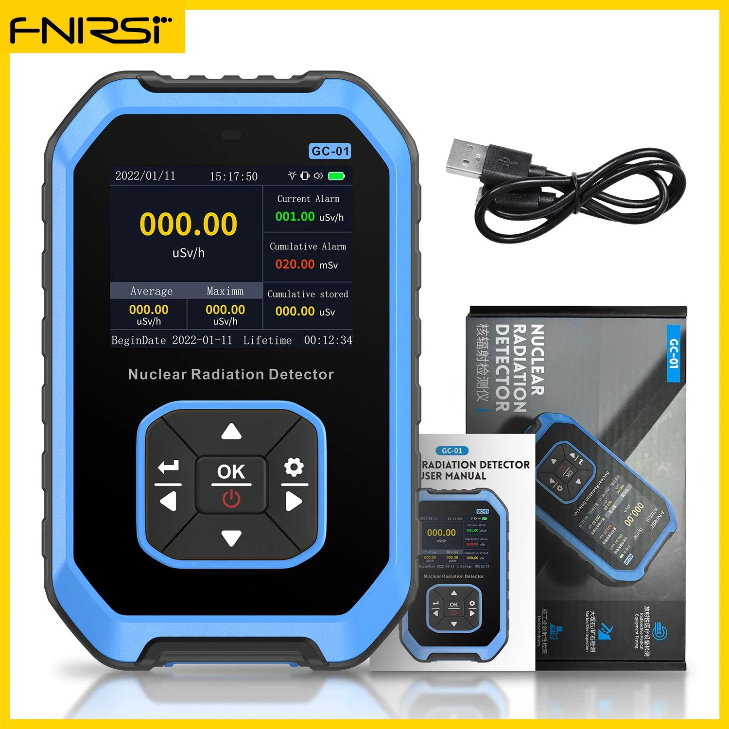 Compteur Geiger Professionnel Bleue | France Survivalisme