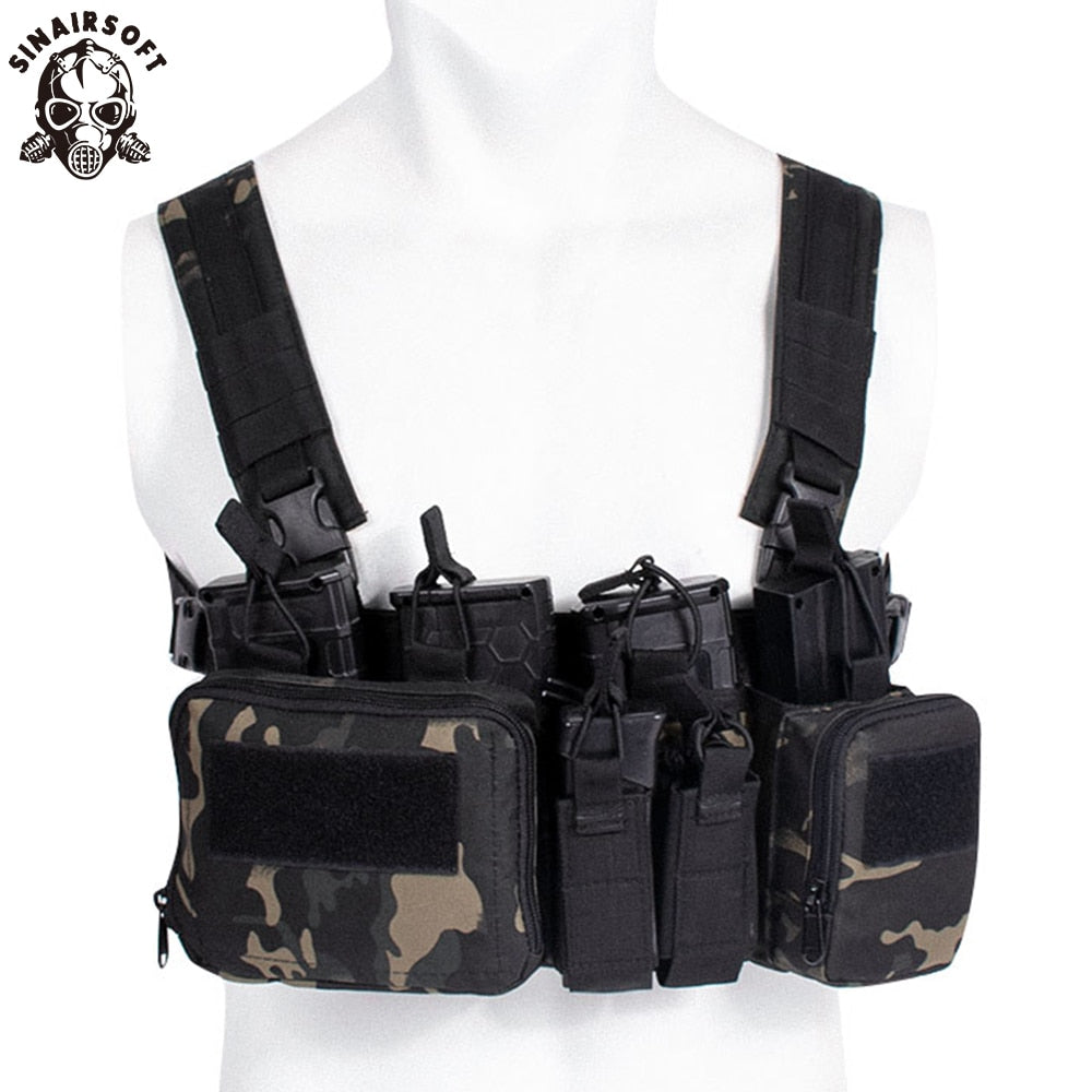 Petit Gilet Tactique Noir Camo | France Survivalisme