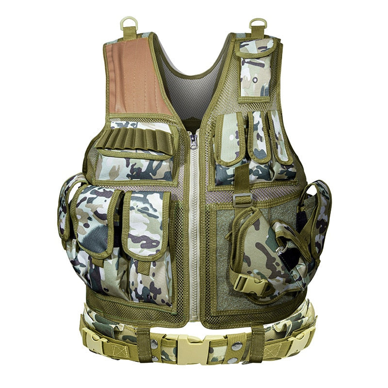 Gilet Tactique a Poches Camo | France Survivalisme