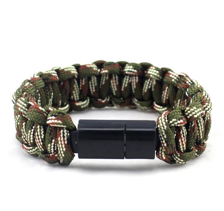 Bracelet Paracorde USB Camo | Survie