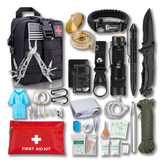 Kit de Survie Avancé Noir | Survie