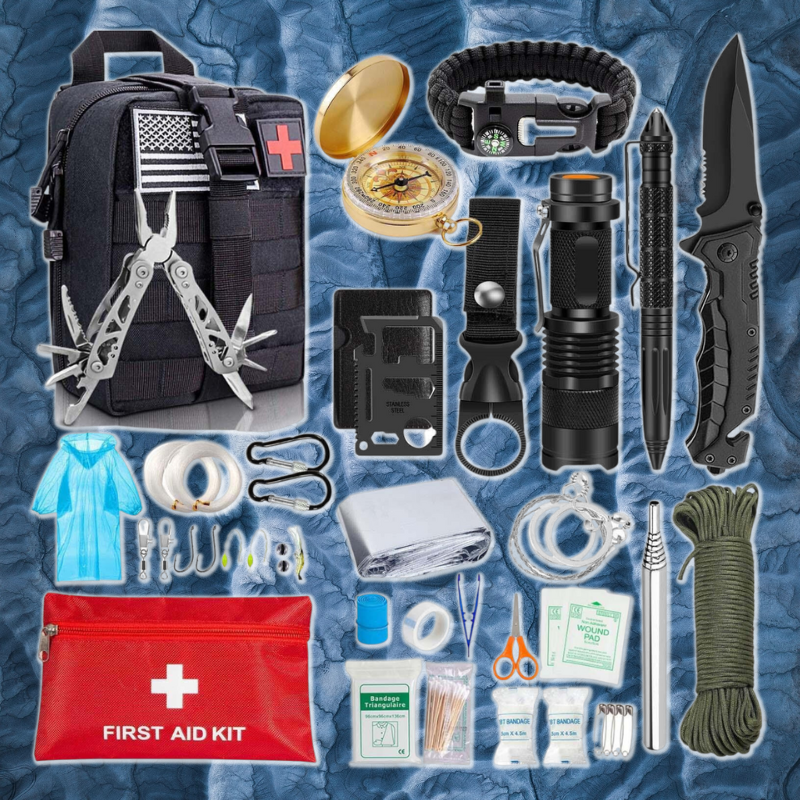 Kit de Survie Avancé Noir | Survie