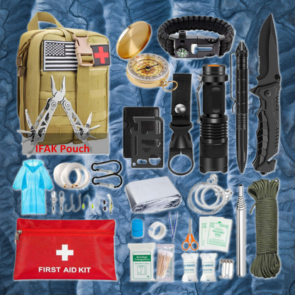 Kit de Survie avancé Kaki | Survie