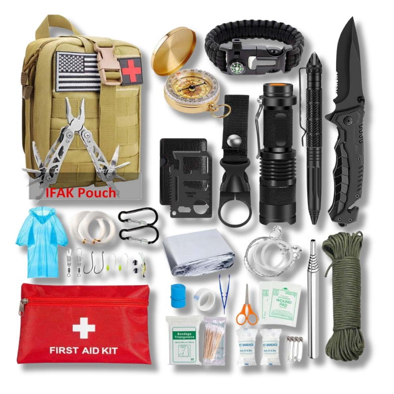 Kit de Survie avancé Kaki | Survie