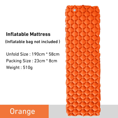 Matelas Gonflable Léger Orange | France Survivalisme