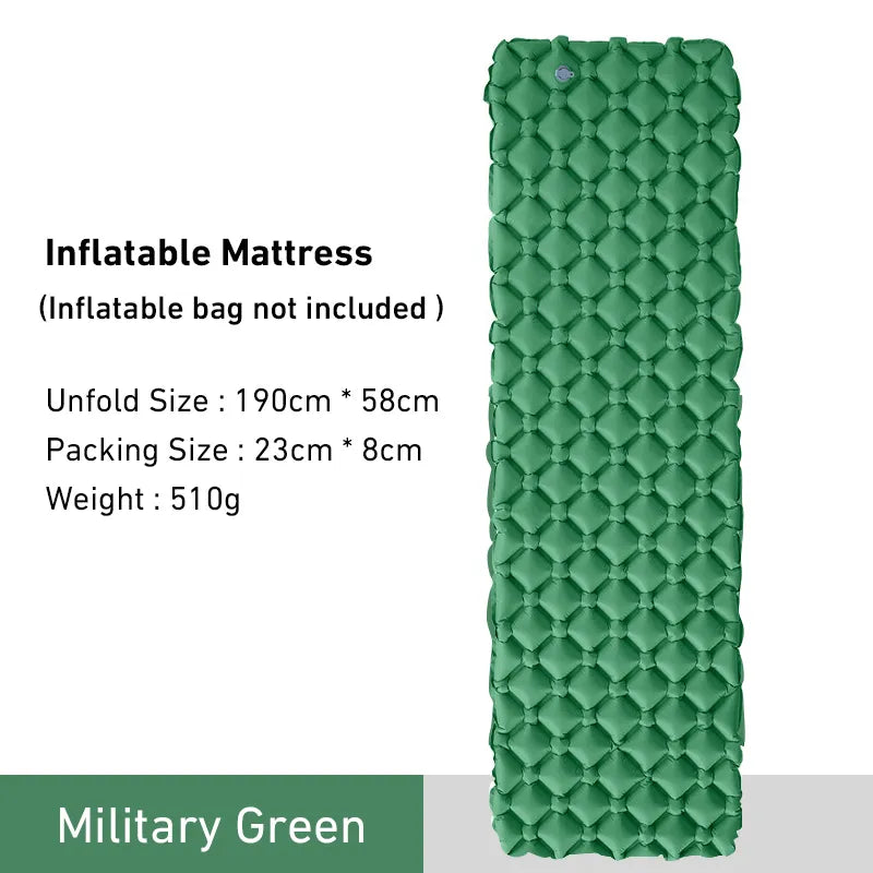 Matelas Gonflable Léger Vert | France Survivalisme