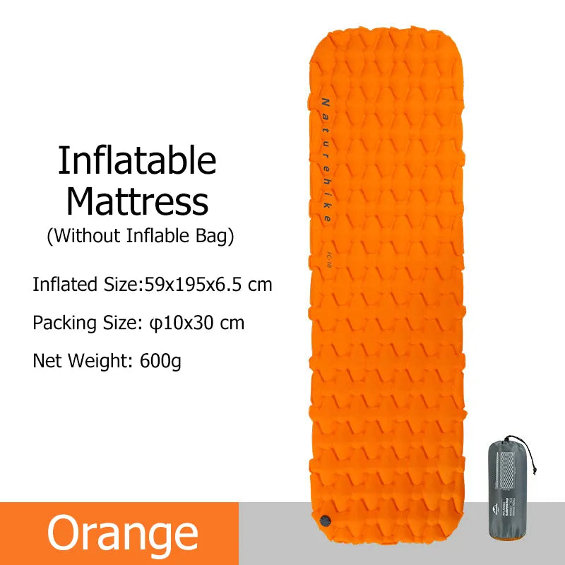 Matelas Gonflable Pliant Orange | France Survivalisme