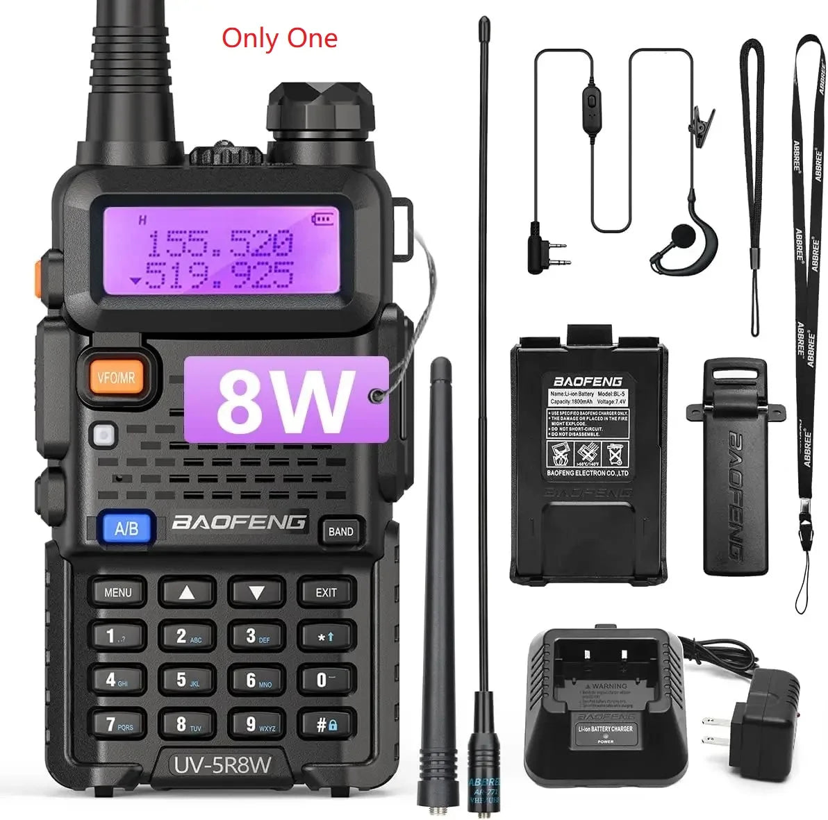 Talkie Walkie Professionel BaoFeng UV-5R 8W 1X8W-H-771 | France Survivalisme