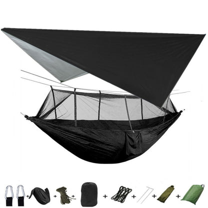 Tente + Tarp de Survie Noir | France Survivalisme