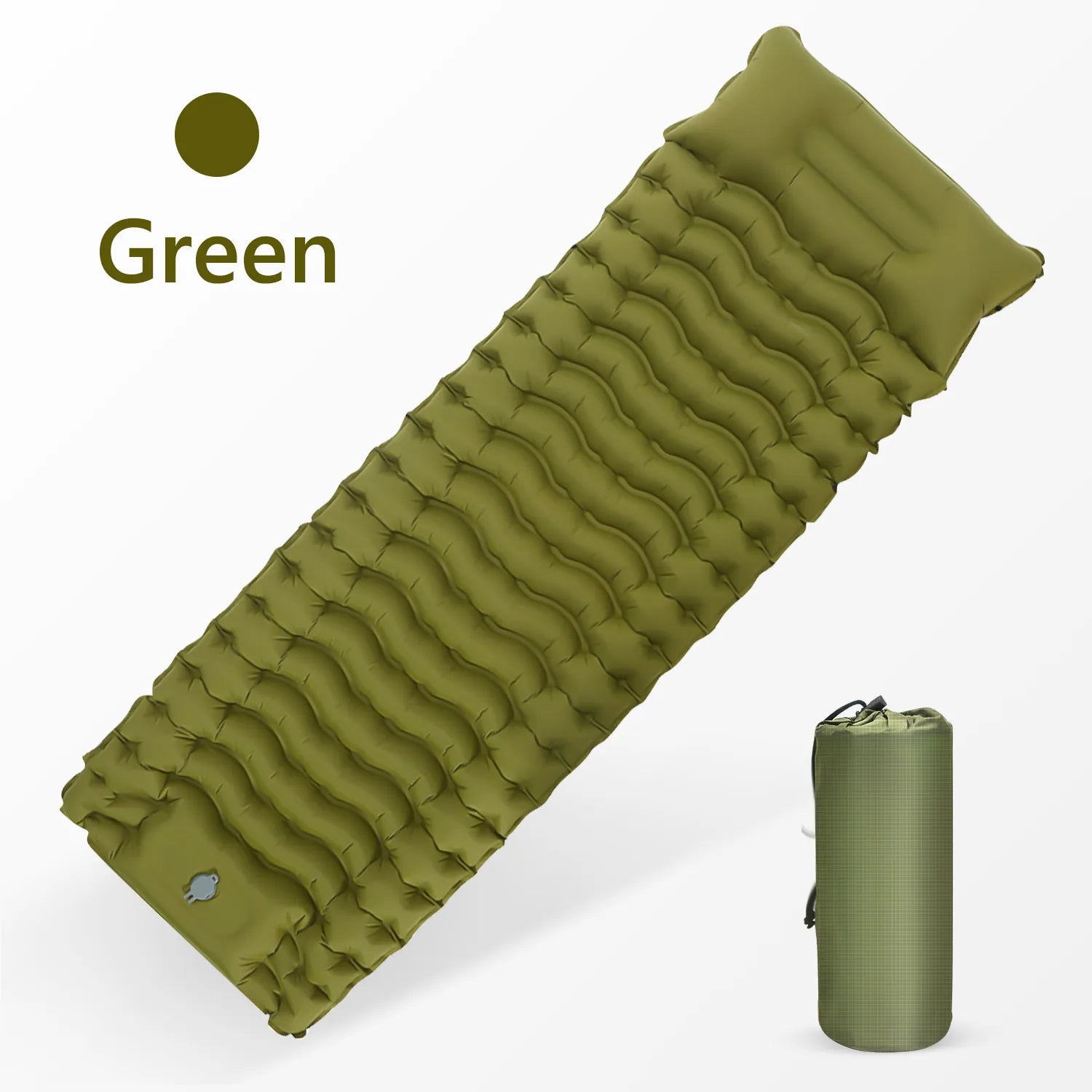 Matelas Gonflable Une Place Vert | France Survivalisme