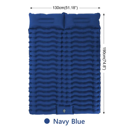 Matelas Gonflable Deux Place Bleu Marine | France Survivalisme