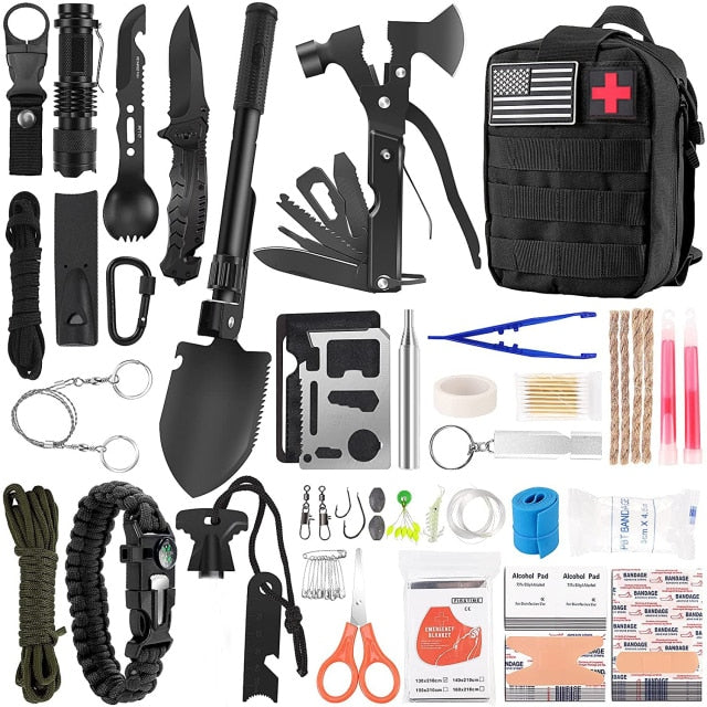 Kit de Survie 18 en 1 Noir Default Title | Survie